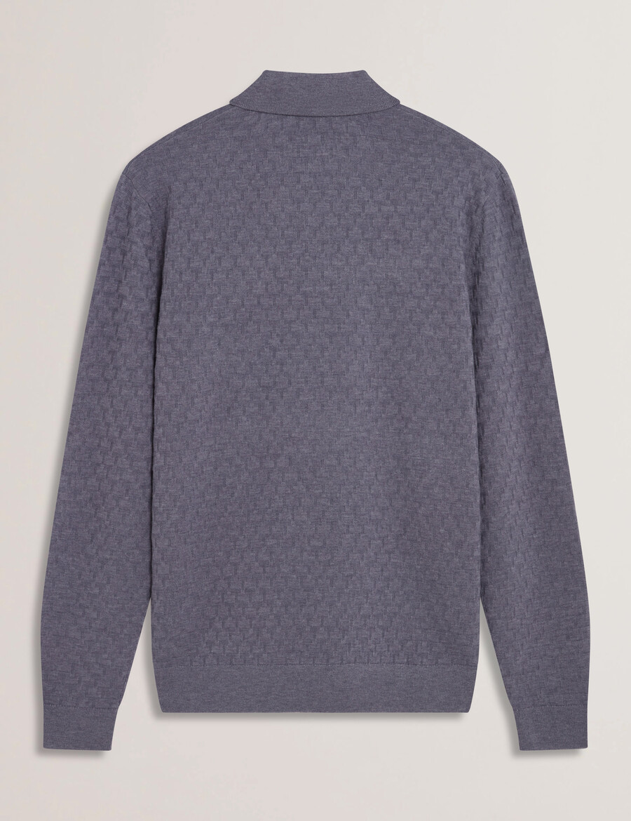 morar - t-gebreide polo met lange mouwen
