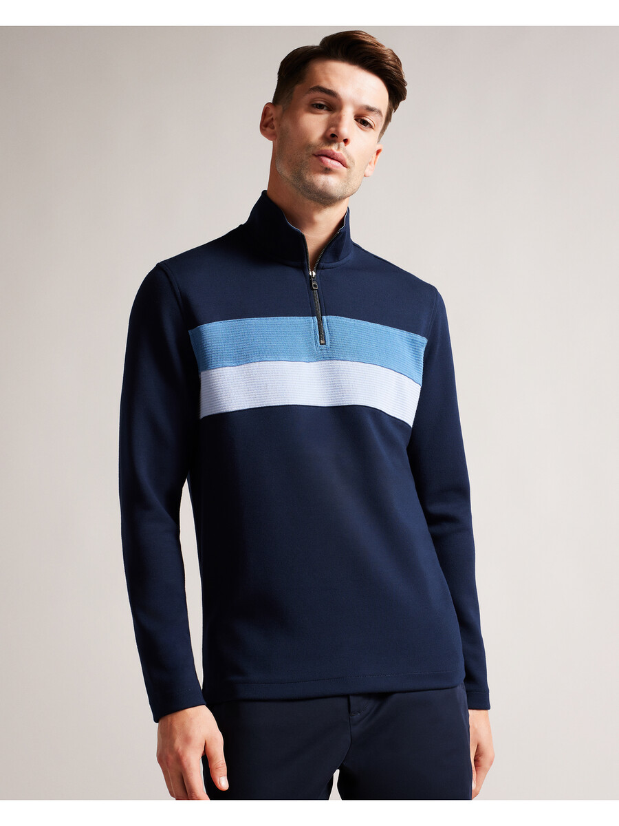 veller - longsleeve regular fit half zip