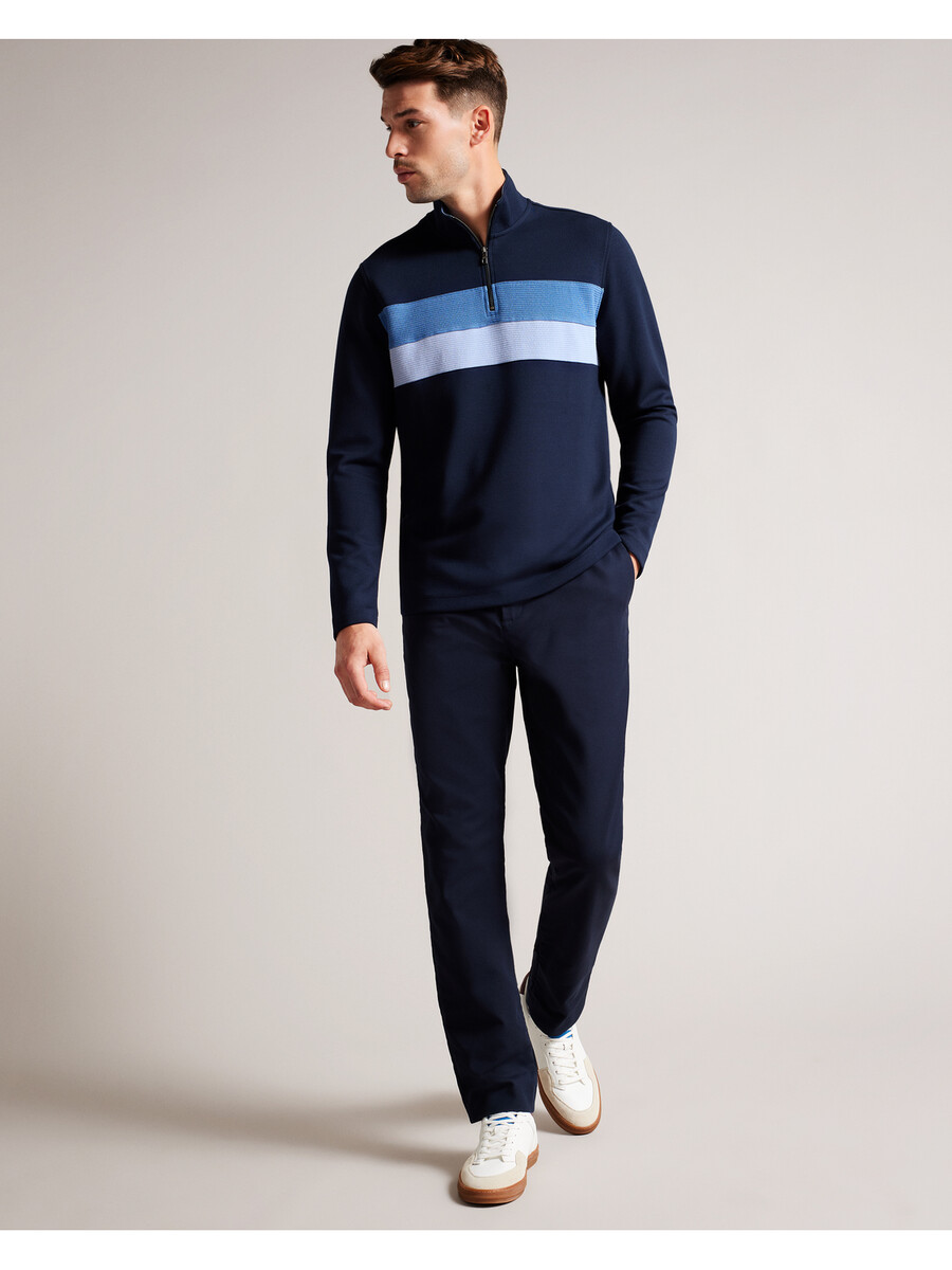 veller - longsleeve regular fit half zip