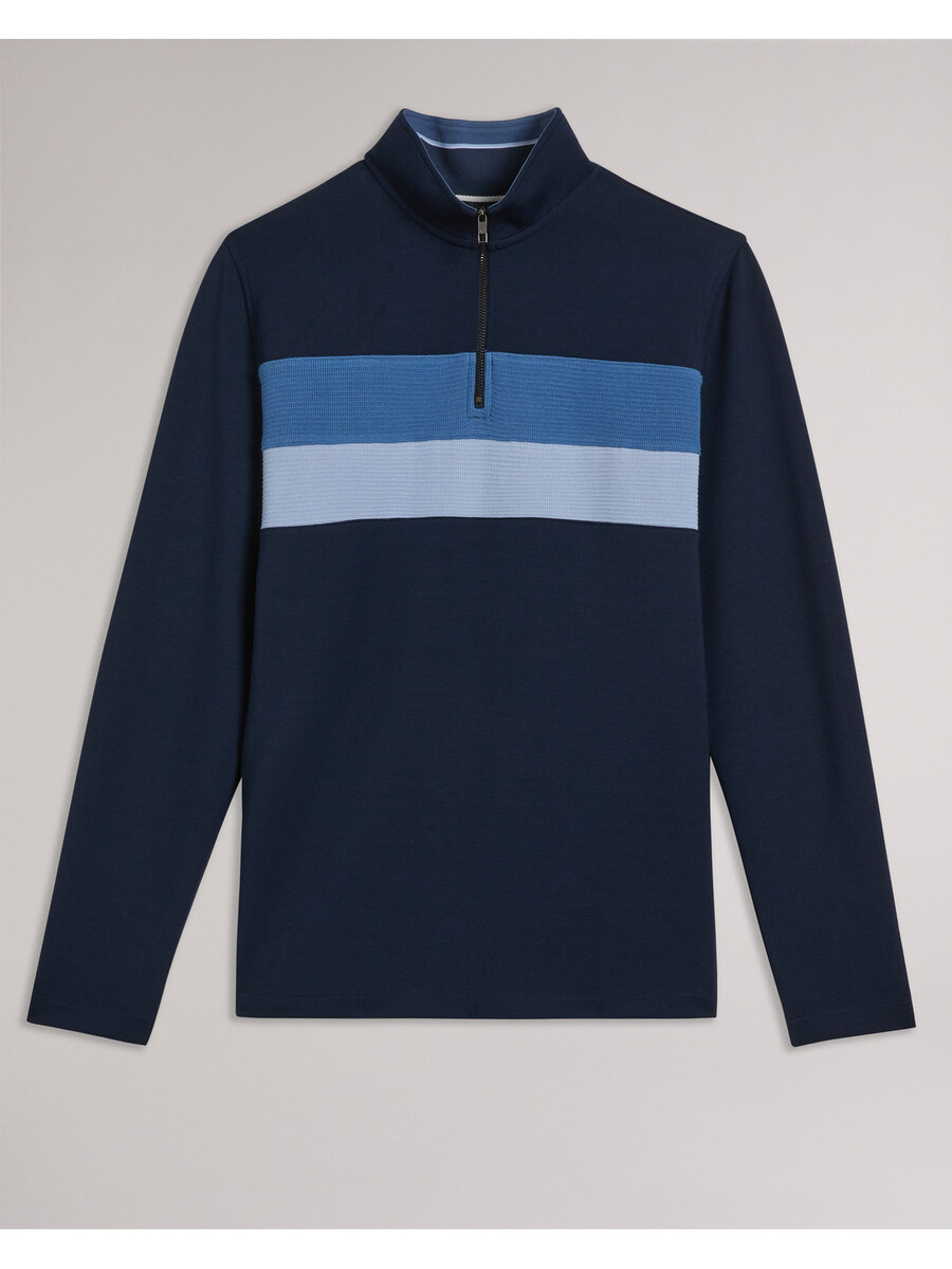 veller - longsleeve regular fit half zip