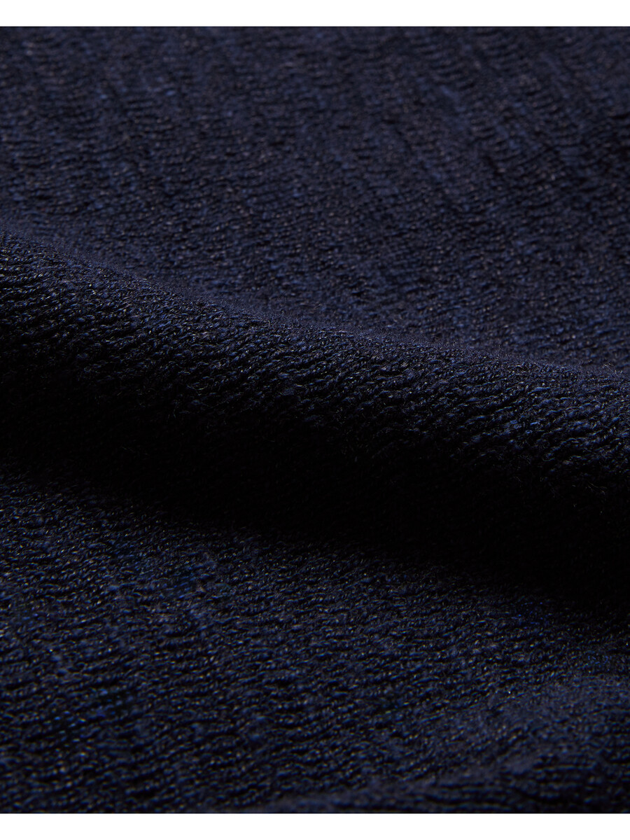 rojor - ss polo met ritssluiting en textuur aan de voorkant