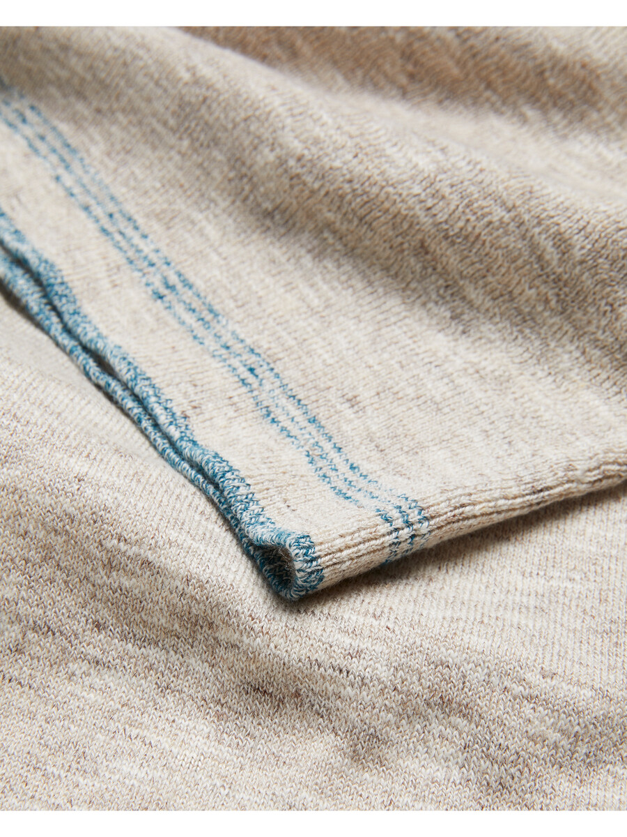 rojor - ss polo met ritssluiting en textuur aan de voorkant