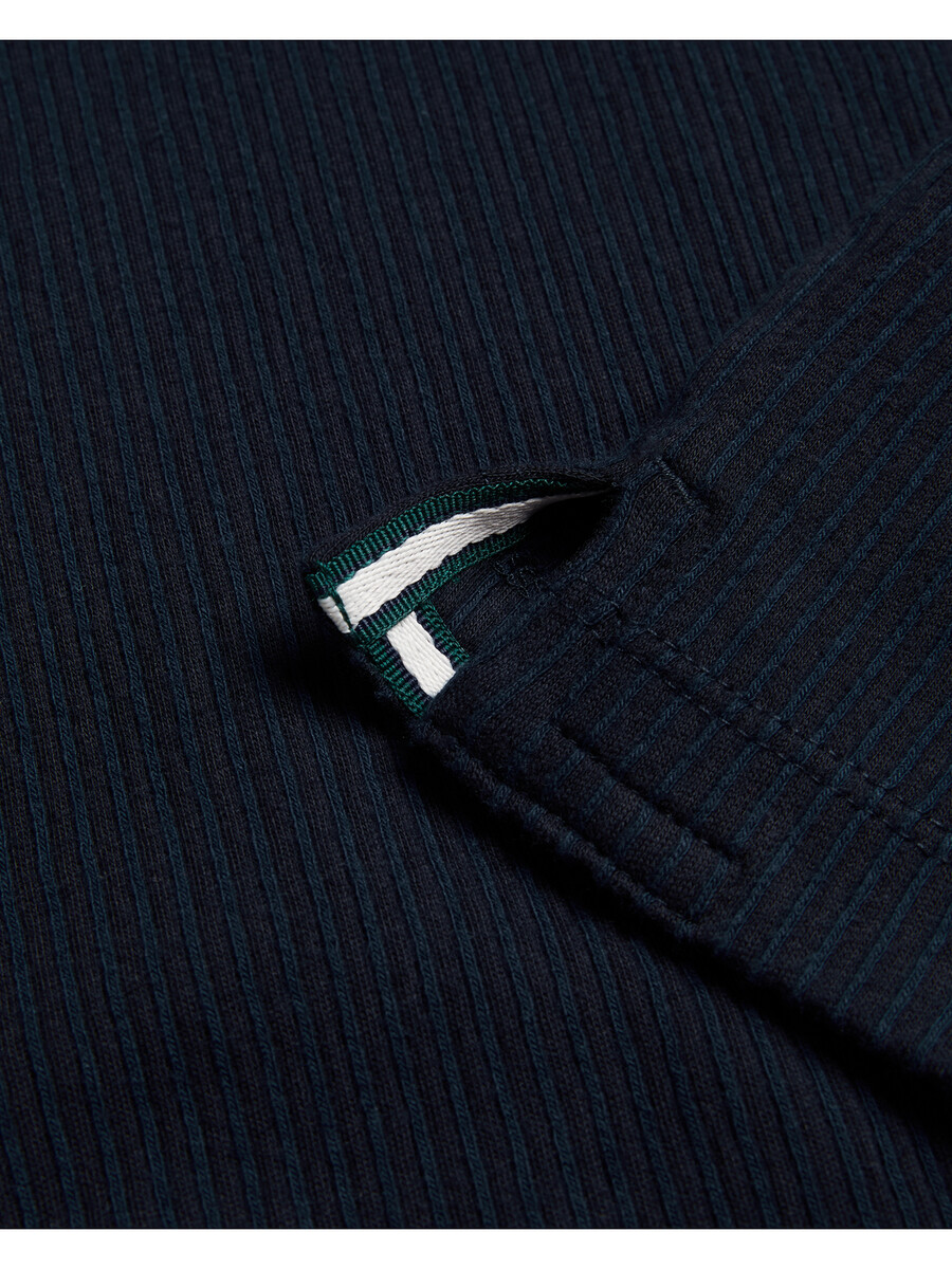 heynes - geribbeld katoenen t-shirt met ronde hals