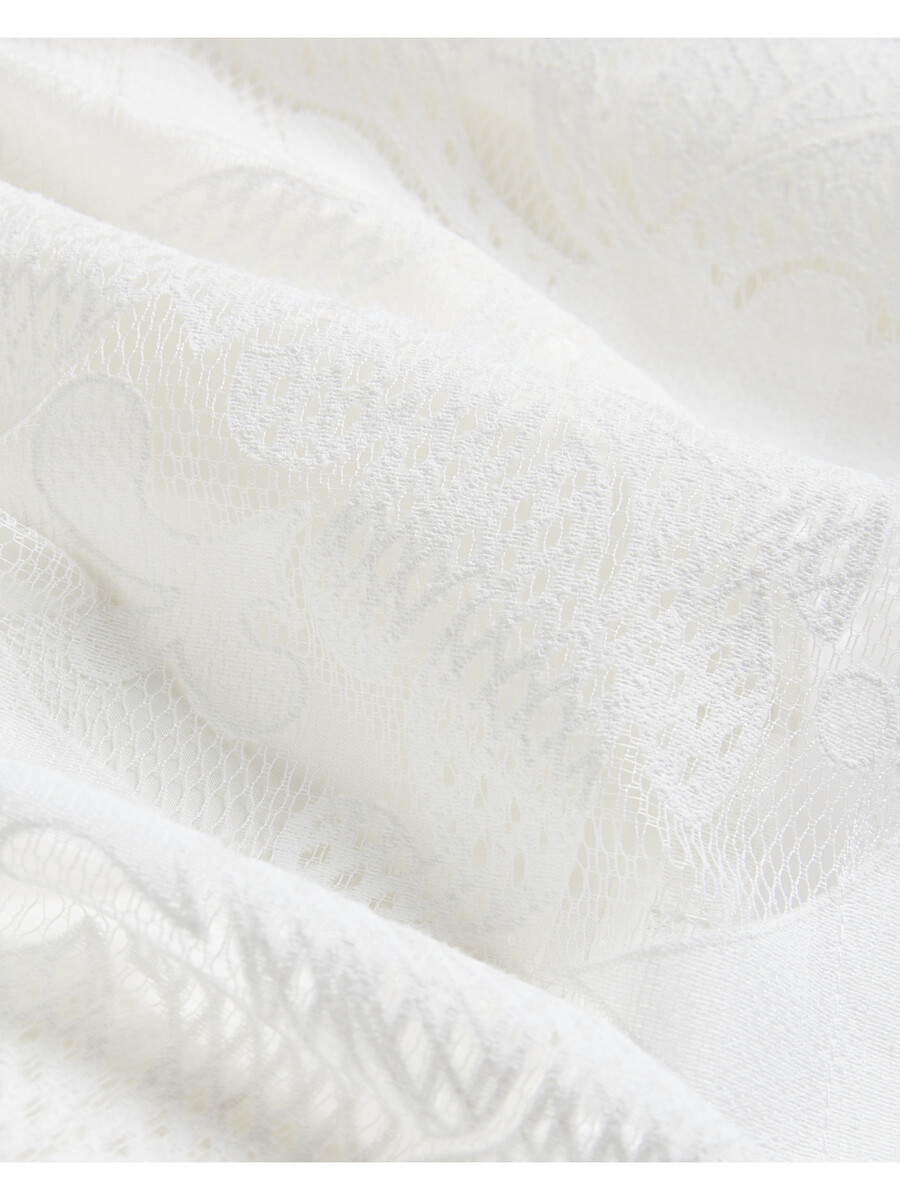 bacina - blouse met 34 ballonmouwen van kant