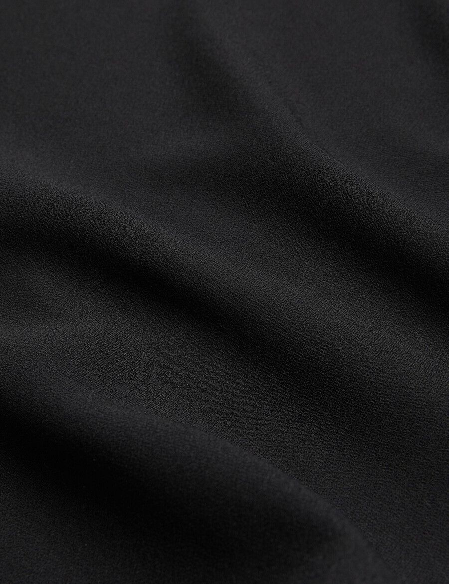 cherika - vleermuismouwblouse met korte mouwen van geweven materiaal